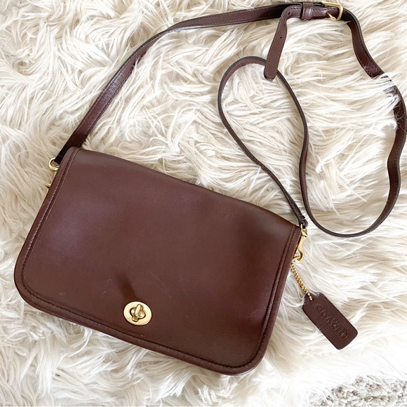 Coach Bags Authentic Vintage Coach Penny Pocket Purse In Mahogany